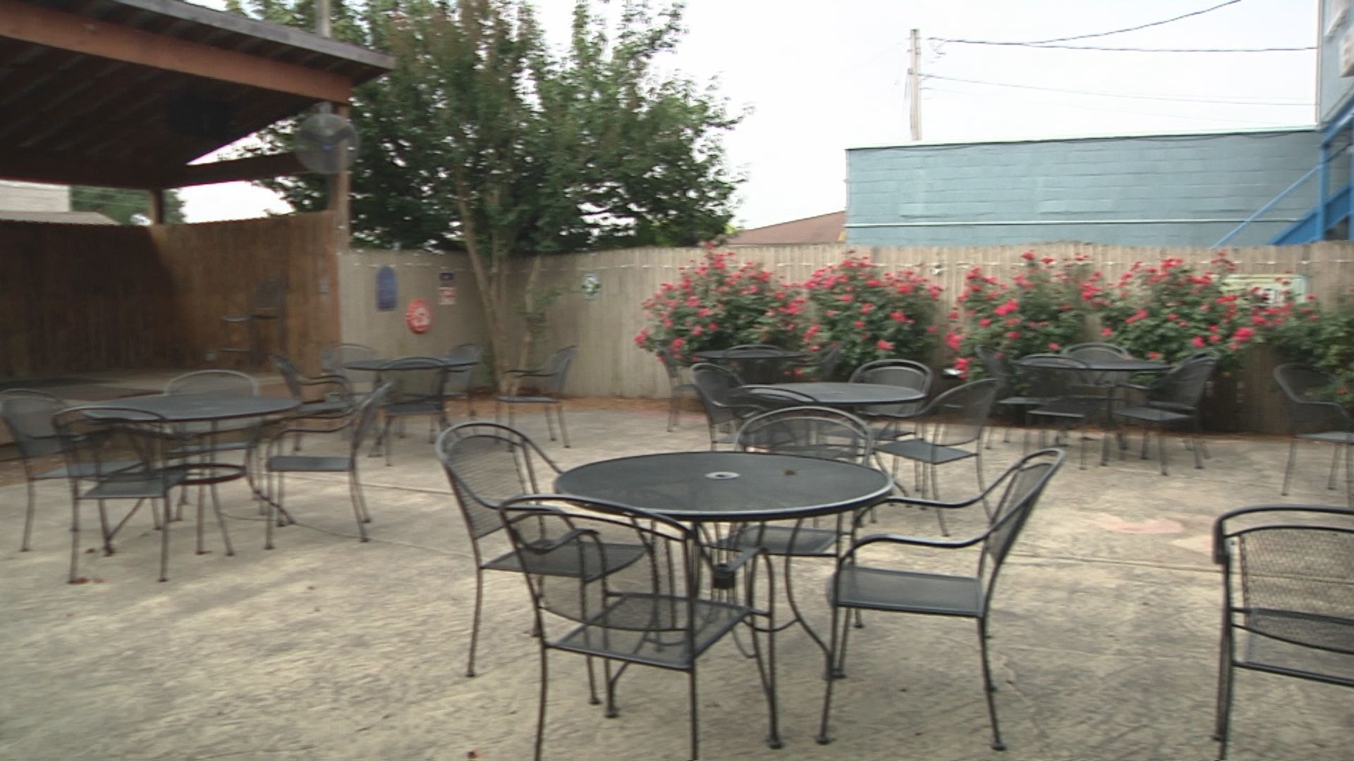 Outdoor patio seating